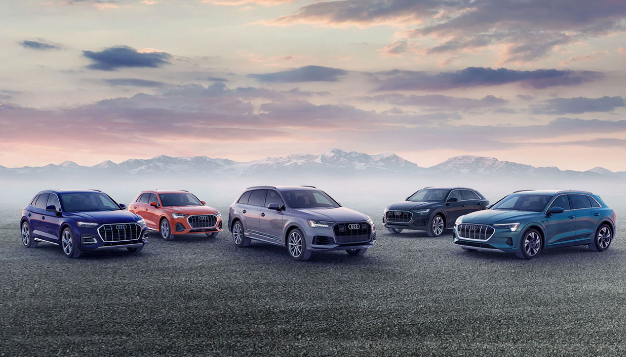 Gamma Audi sfondo montagna