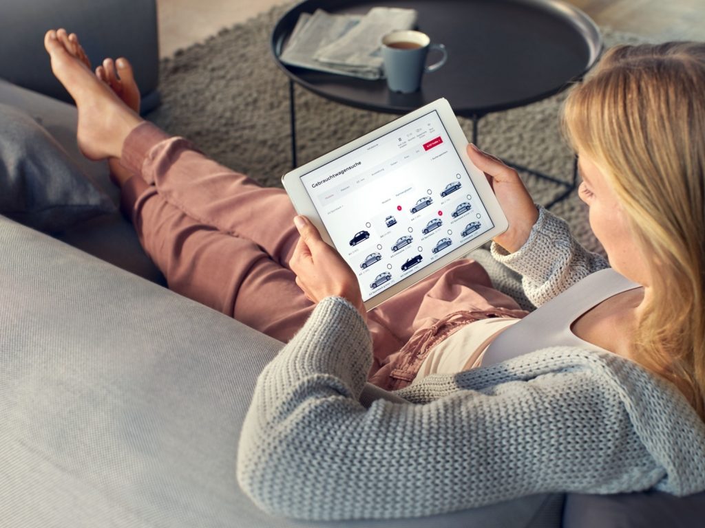 Configurazione vettura e richiesta informazioni online