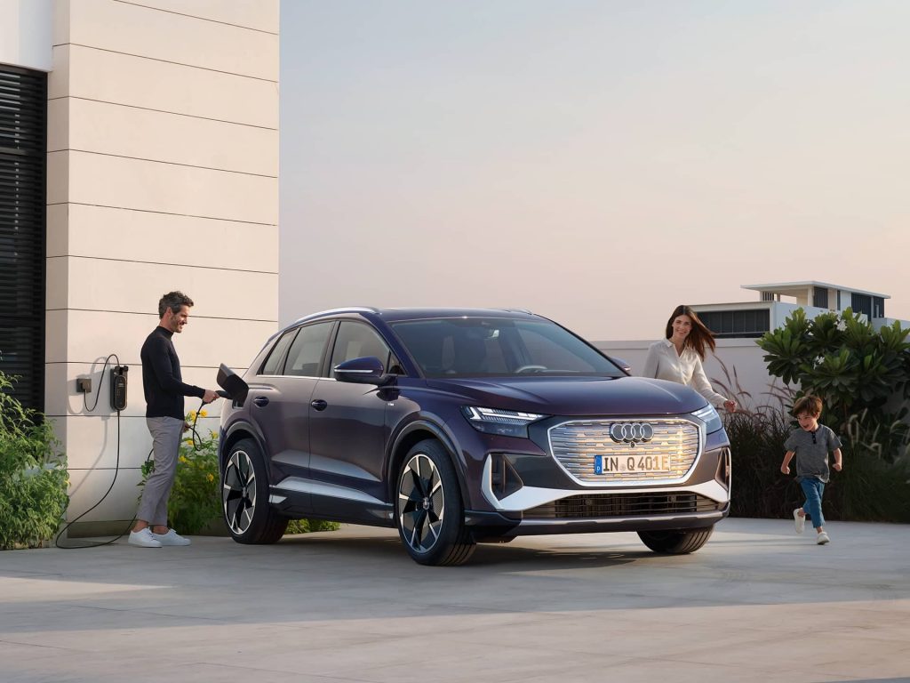 Audi Q4 e tron vista frontale.